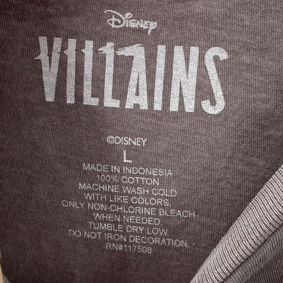 Disney Villains Grey Tee-Shirt Women's Size Large - Picture 3 of 3